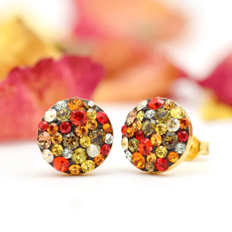 Margeluta.dincristal Chaton Ball Autumn Vibes cercei aurit