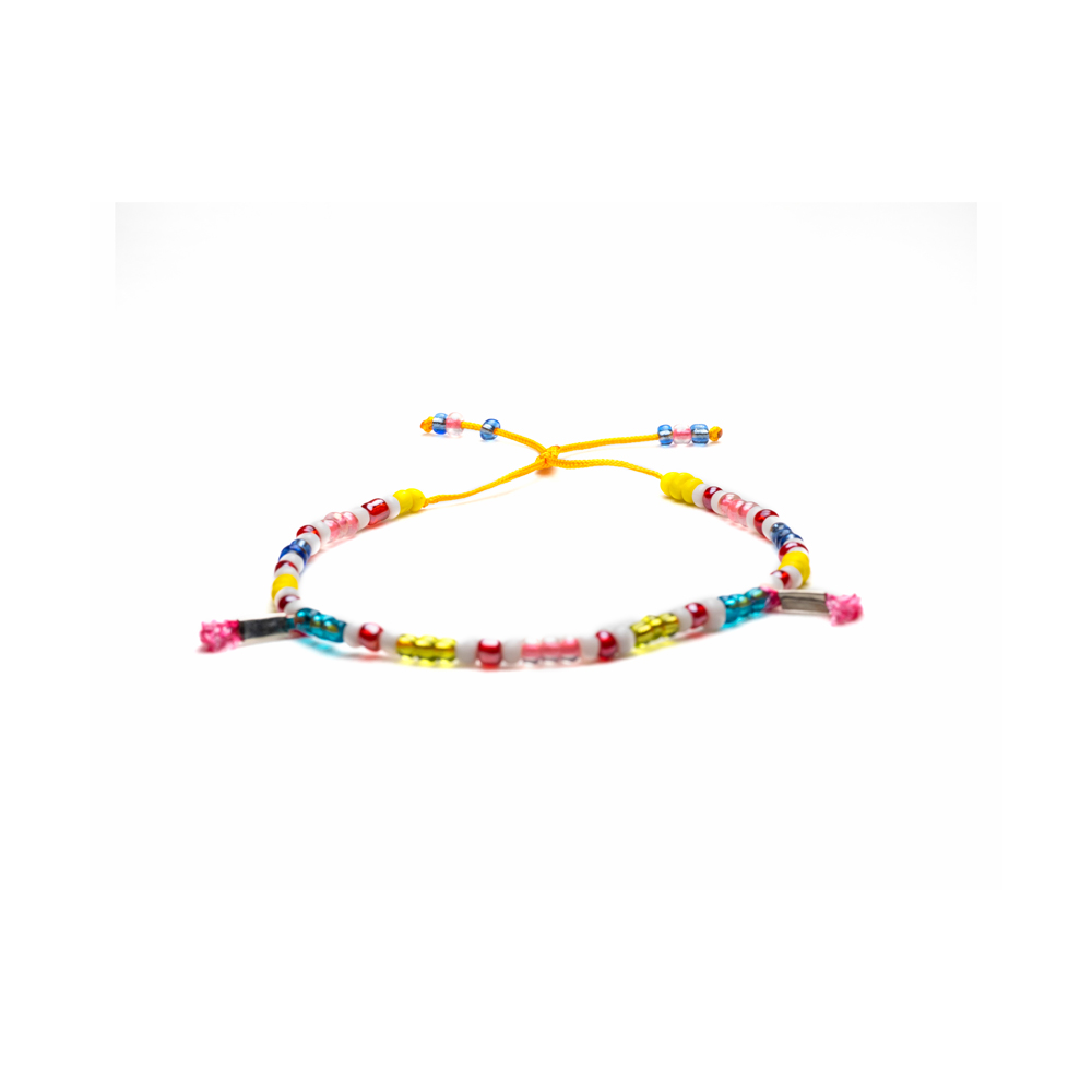 CrisFeather Anna brățară gleznă mărgele multicolor