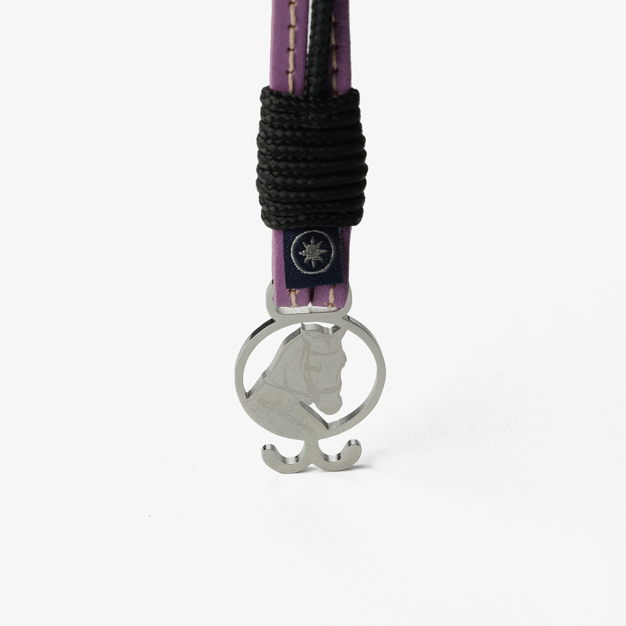 Old Skipper Lavender Mist bratara piele cal lila-negru