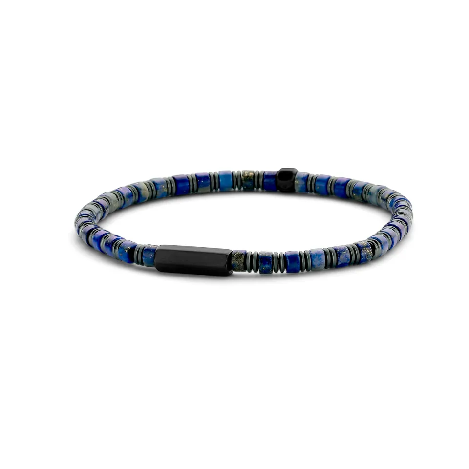 Frank 1967 Brushed Bead bratara albastra