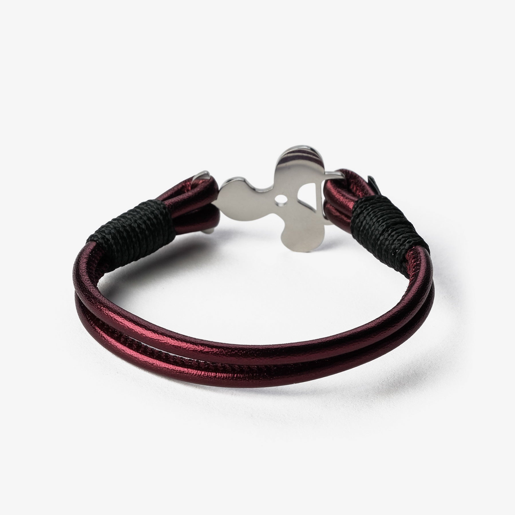 Old Skipper Crimson Tide bratara piele visiniu M 18cm