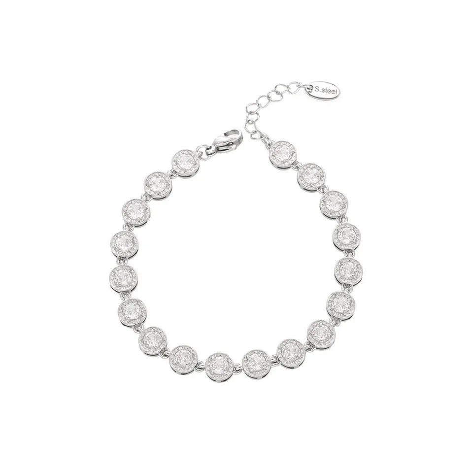 Rafini Diamond Shine brățară aur alb reglabilă