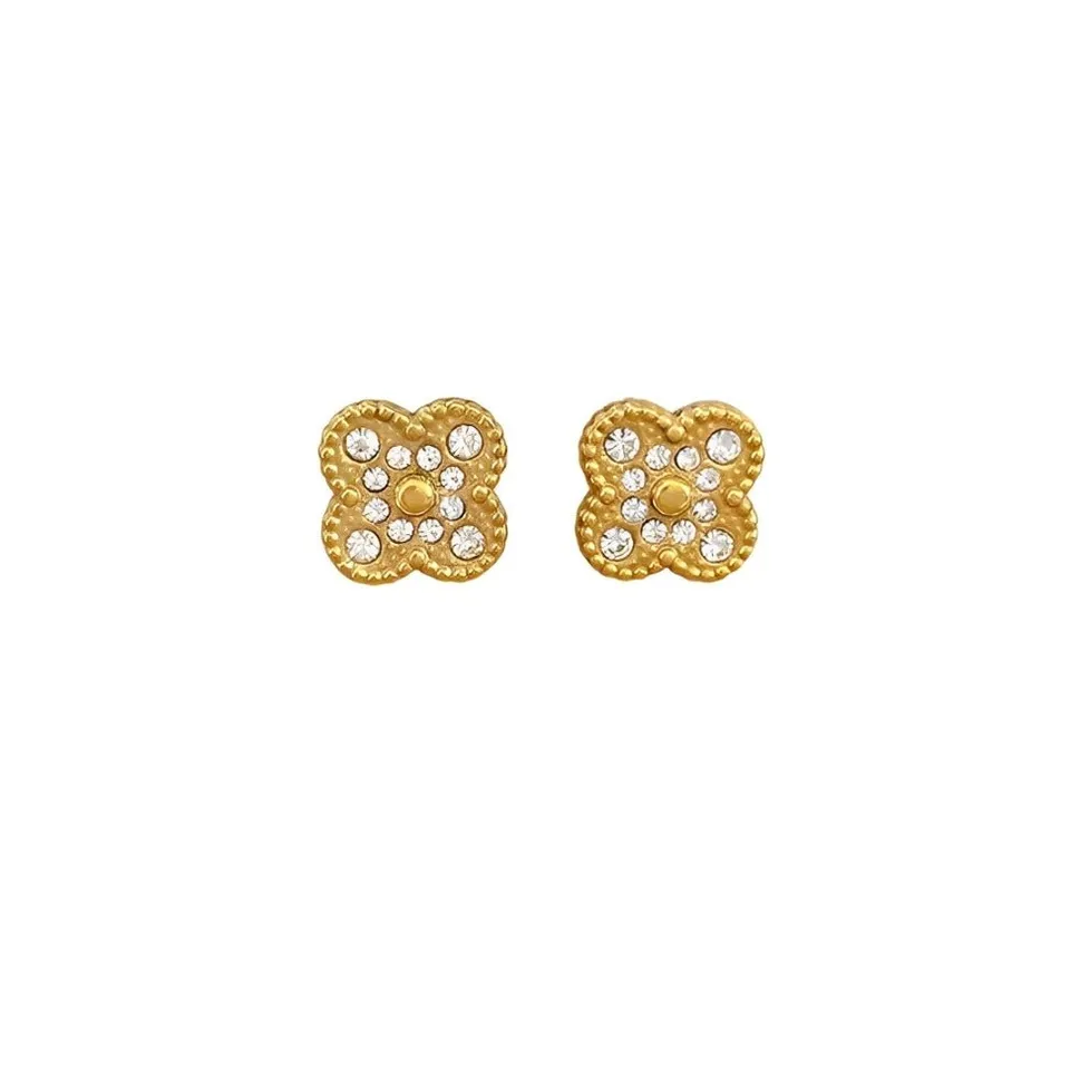 Rafini Golden Spark cercei placati cu aur 18K