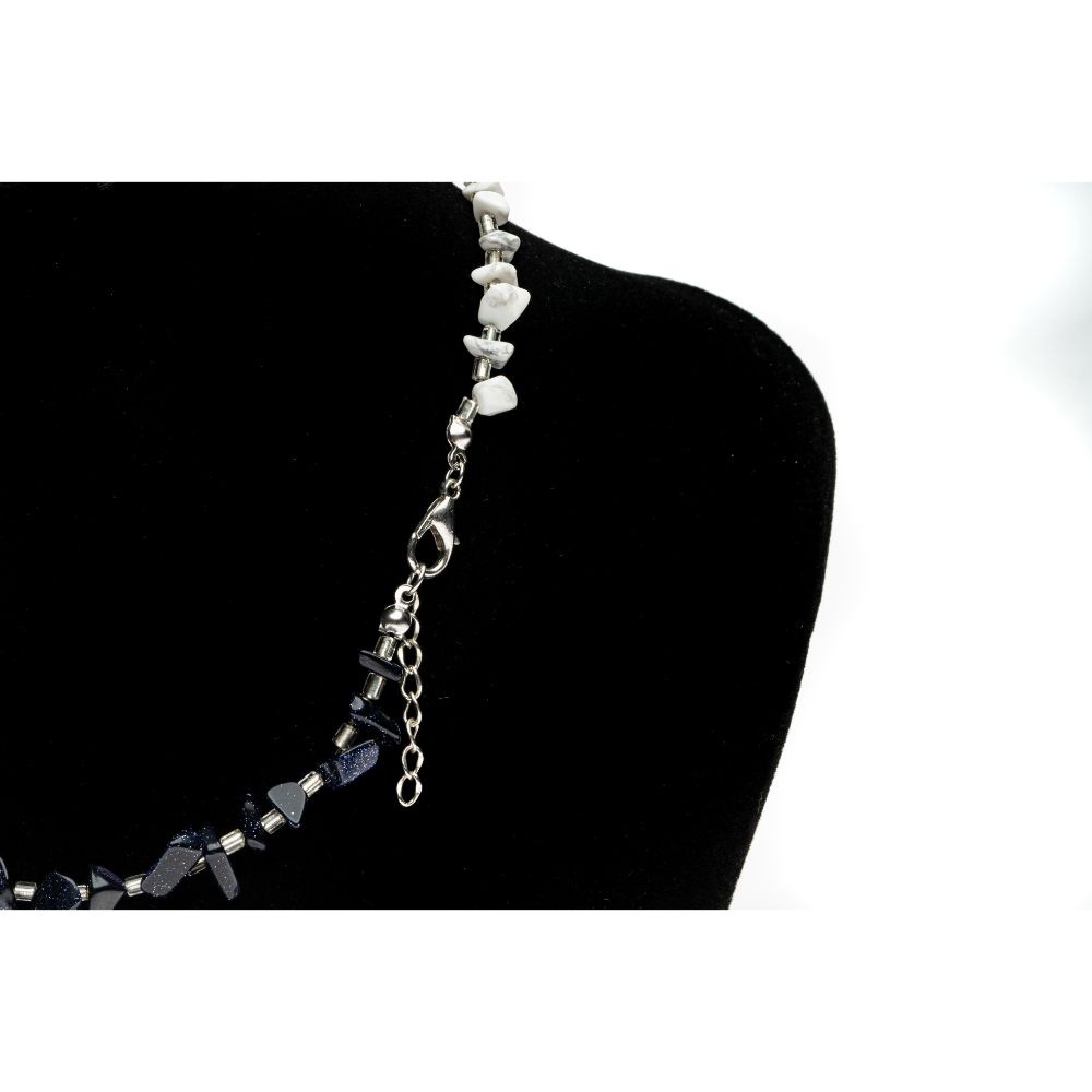 CrisFeather LadyLike choker howlite piatră soarelui