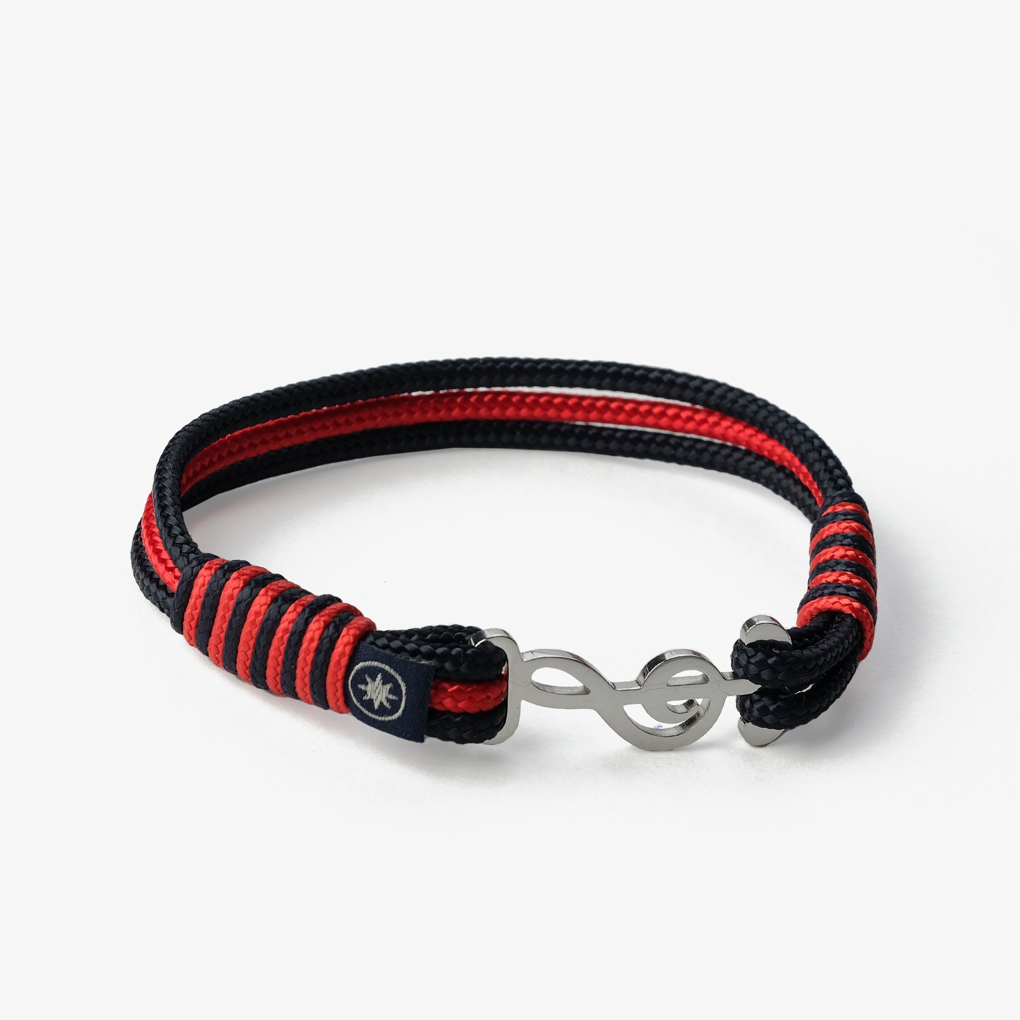 Old Skipper Crimson Nightfall brățară funie negru-roșu S/M