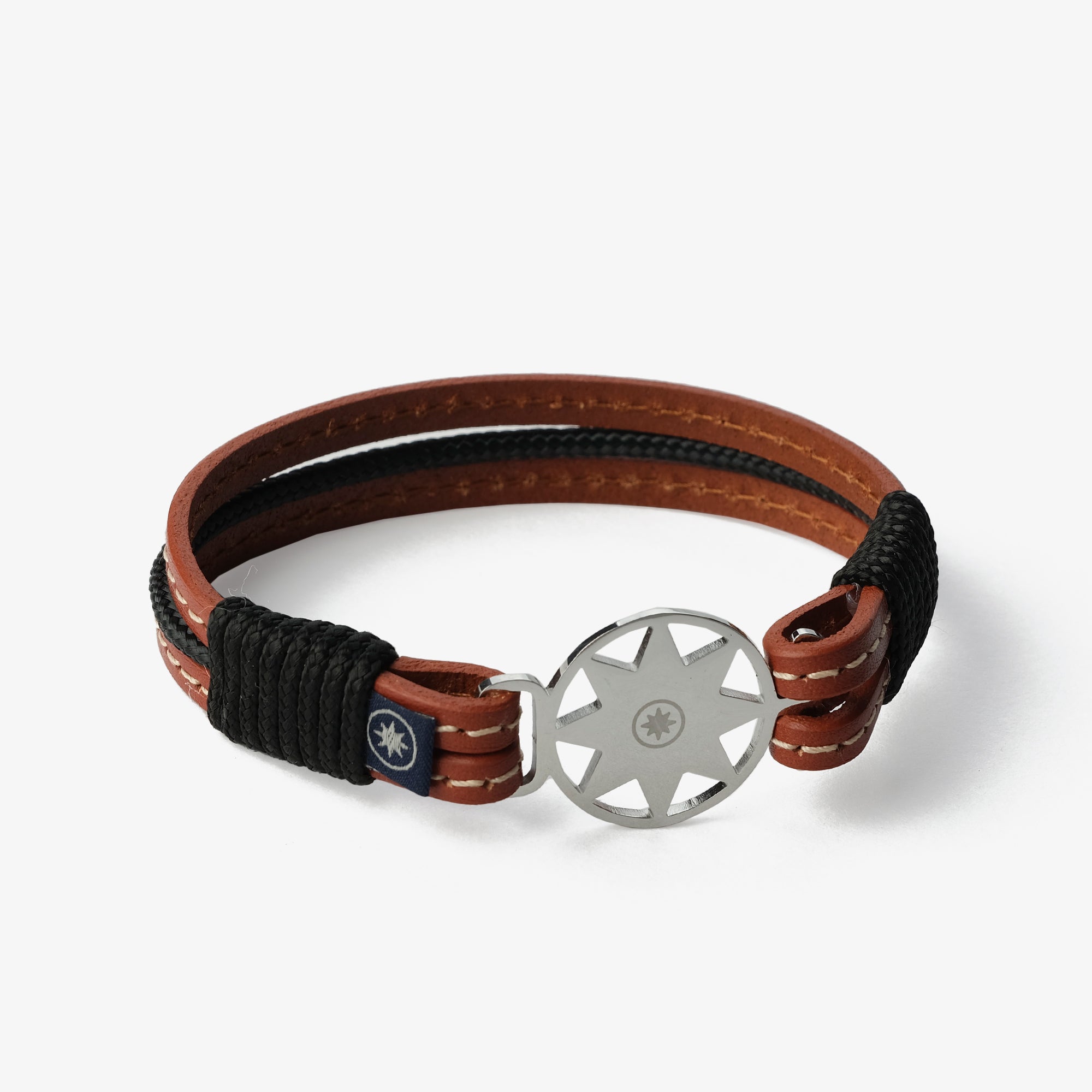 Old Skipper Earth’s Embrace brățară piele maro-negru