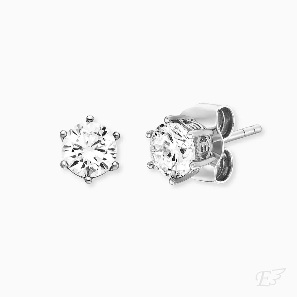Engelsrufer Shiny cercei argint 925 zirconia 5 mm
