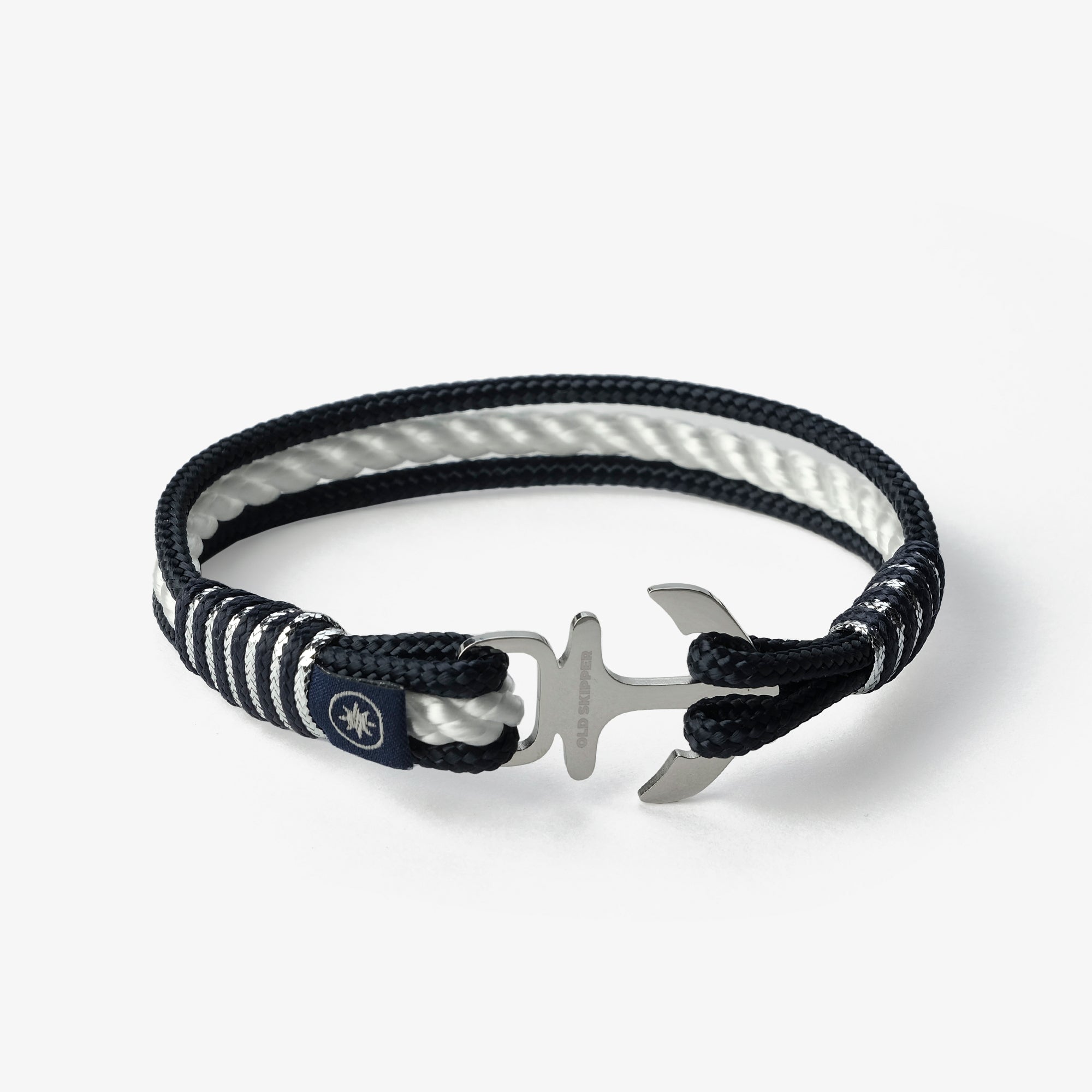 Old Skipper Pearl Tide brățară cal alb bleumarin perlat