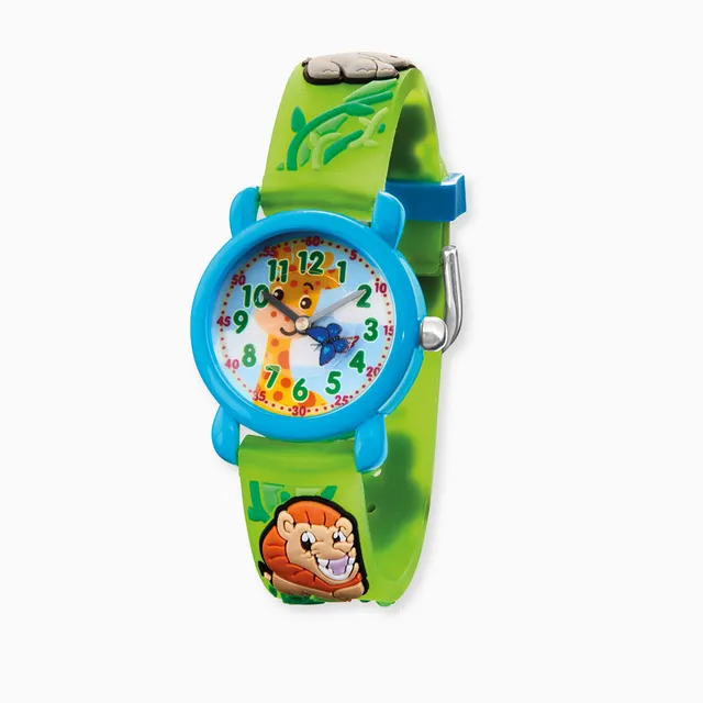 Engelsrufer Herzengel Zoo ceas copii plastic cu penar