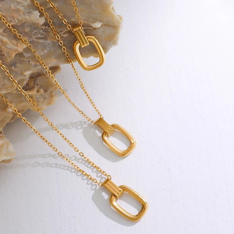 Set Rafini Modern Grace placat aur 18K reglabil