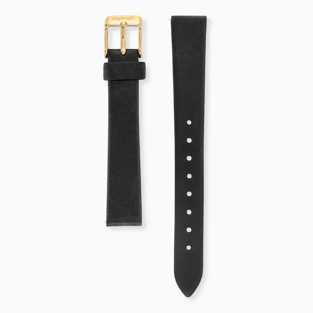 Engelsrufer curea ceas piele neagră 14 mm aurie