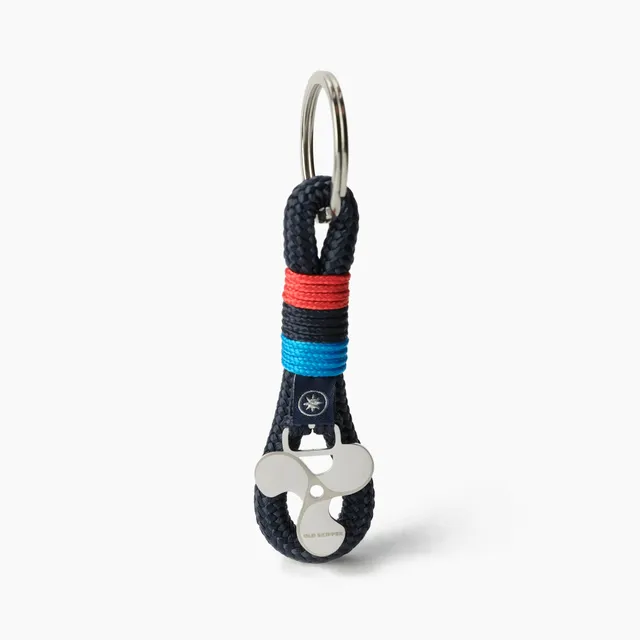 Old Skipper Seafarer breloc tricolor roșu-bleumarin