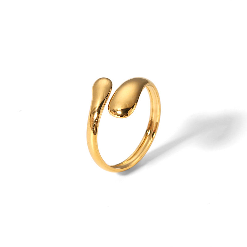 Rafini Havana inel ajustabil placat aur 18K