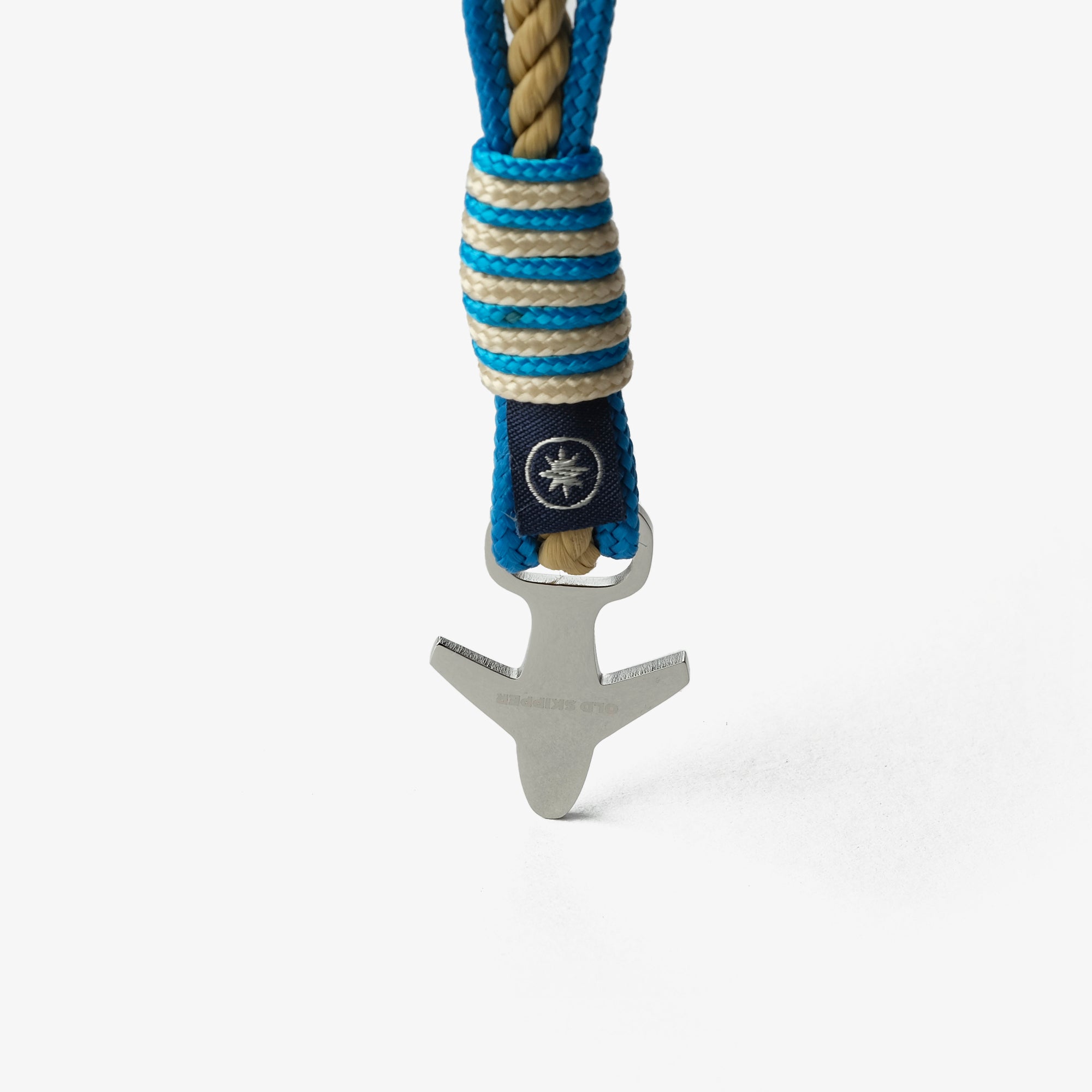 Old Skipper Ocean Breeze brățară șnur bleu-bej