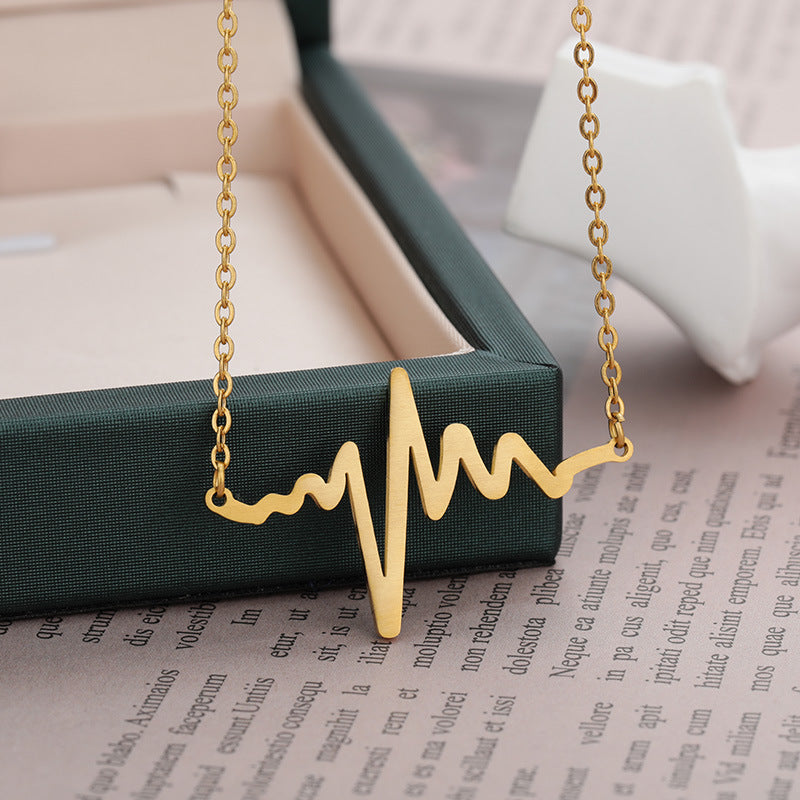 Rafini Heartbeat Gold lantisor inima aur 18k