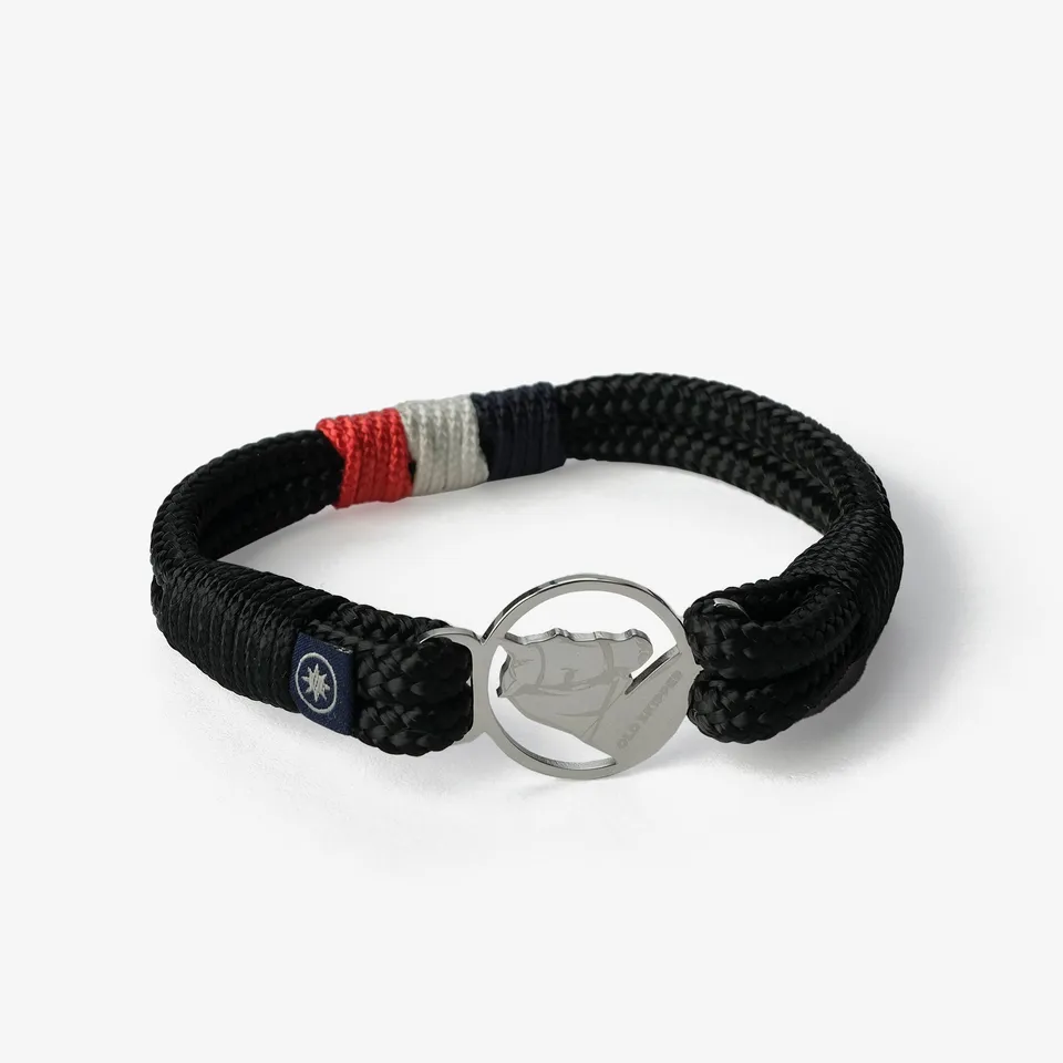 Old Skipper Maritime Fusion bratara snur cal negru-bleumarin