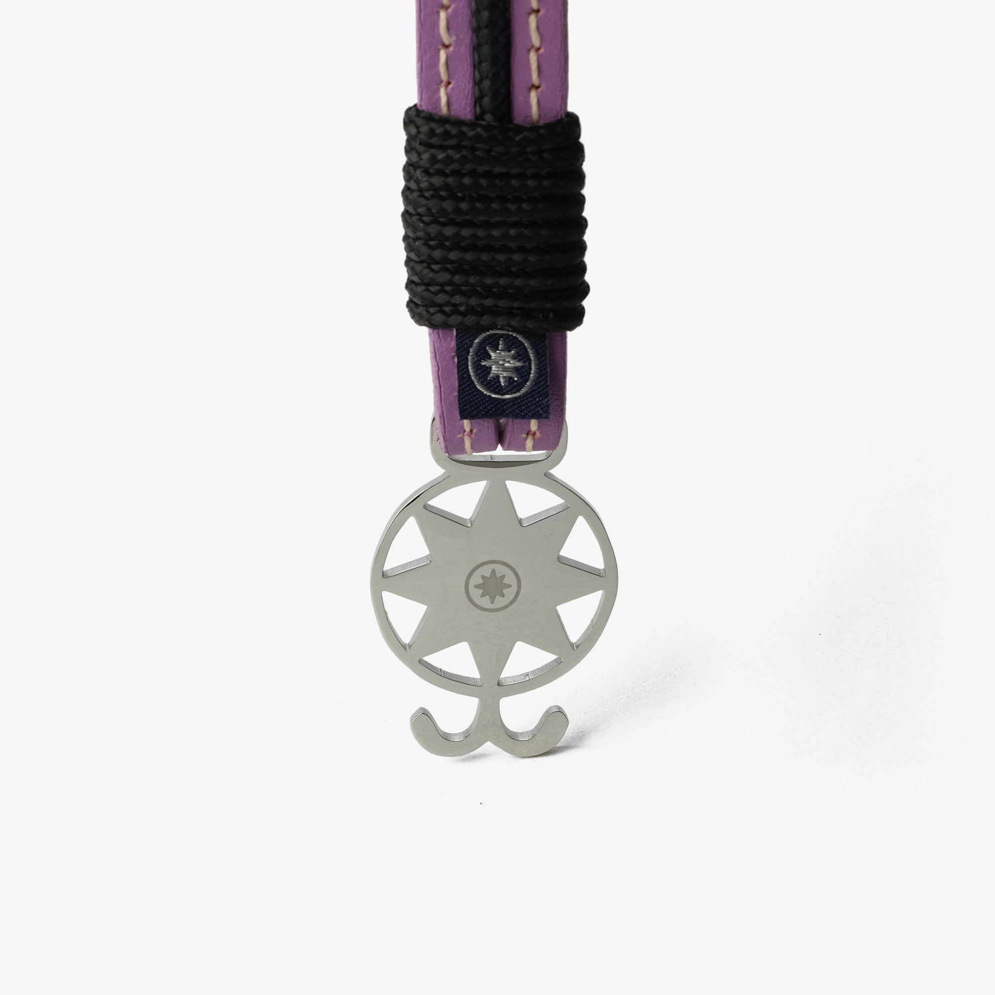 Old Skipper Lavender Mist North Star brățară piele lila-negru