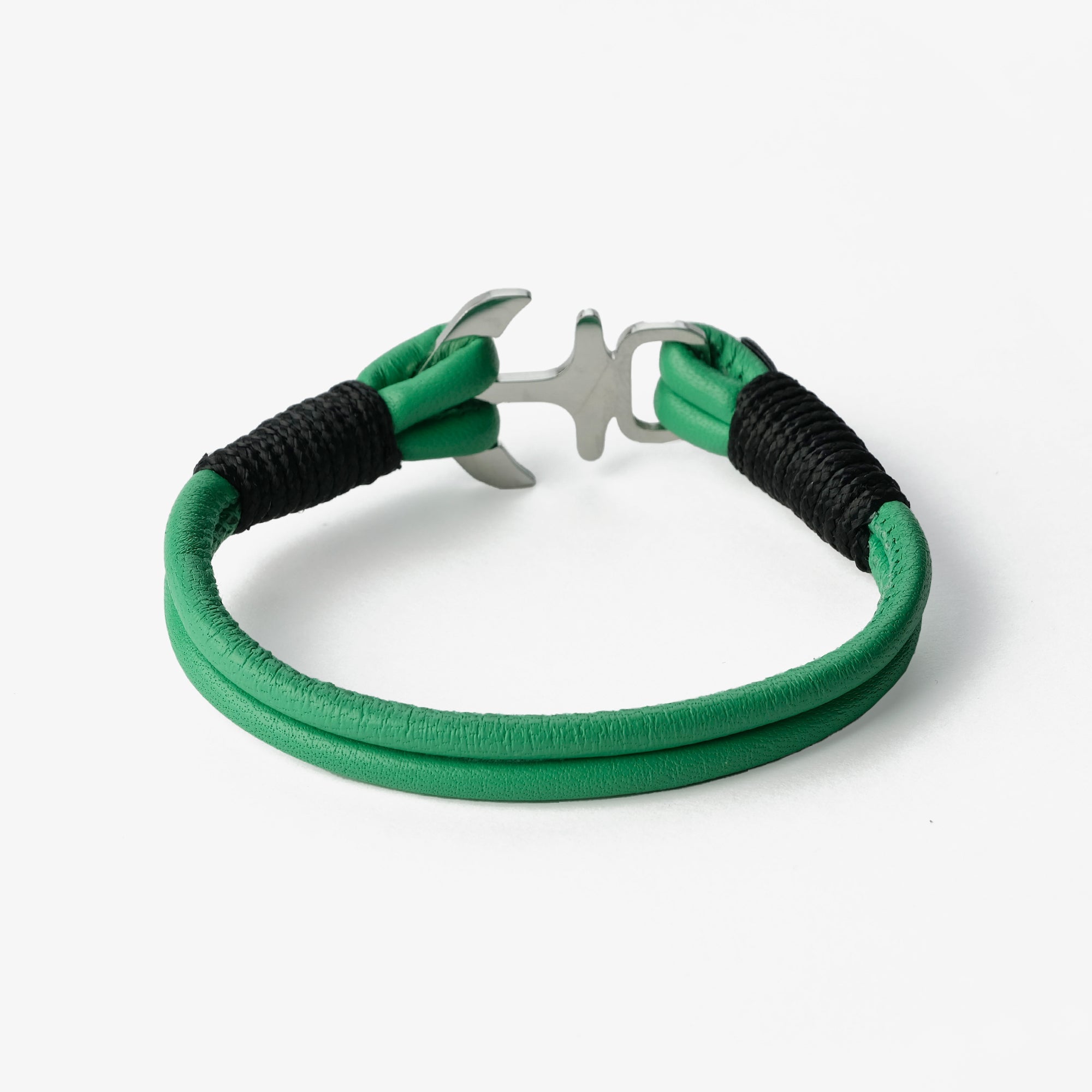 Old Skipper Seafarer's Dream bratara piele ancora jad