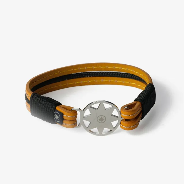Old Skipper Golden Sunburst brățară piele muștar