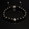 Dualstax Obsidian Argint bratara obsidian negru 8mm