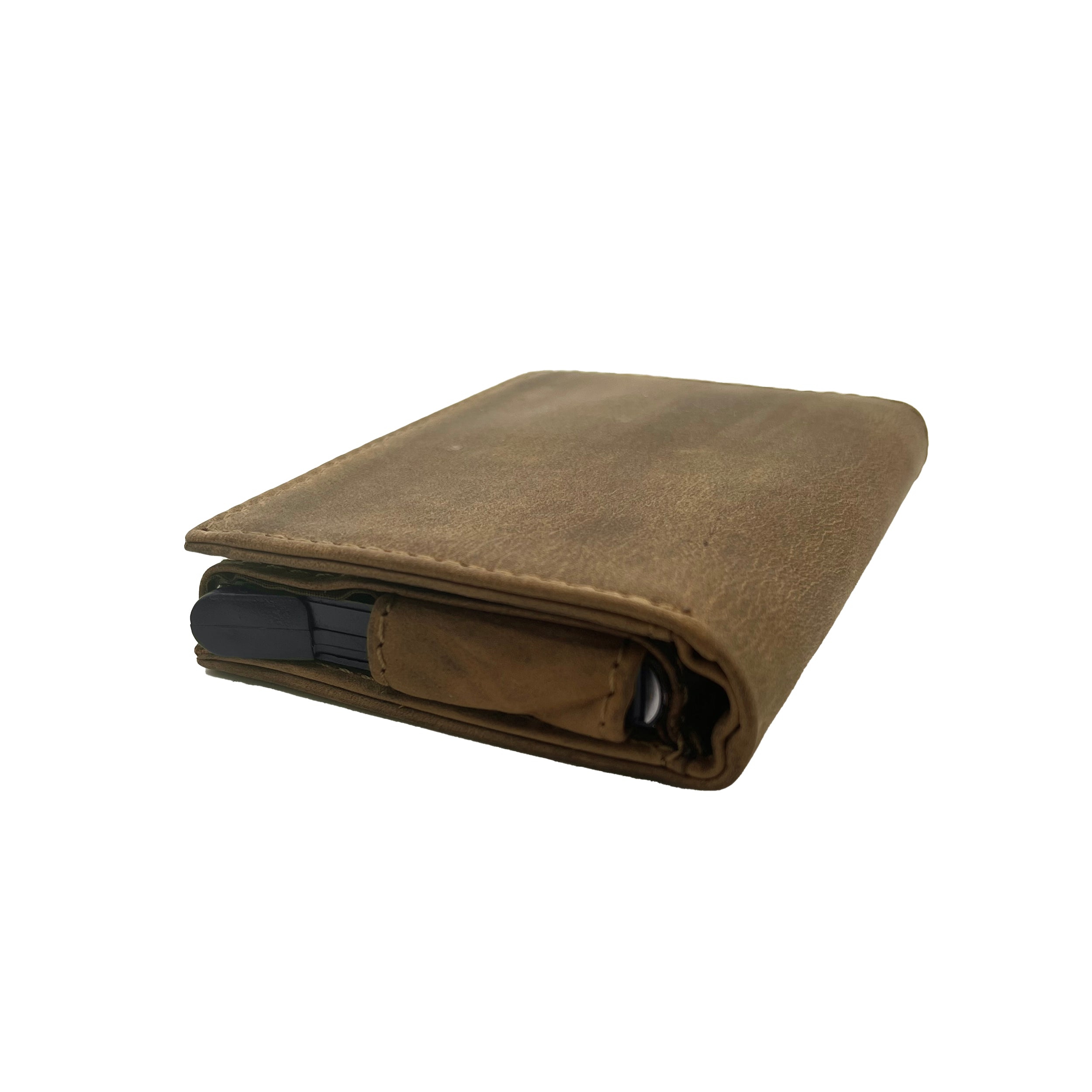 Frank 1967 Leather Card portofel piele negru pop-up