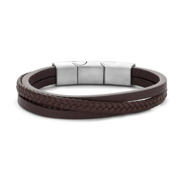 Frank 1967 Junior bratara piele neagra 3 snururi