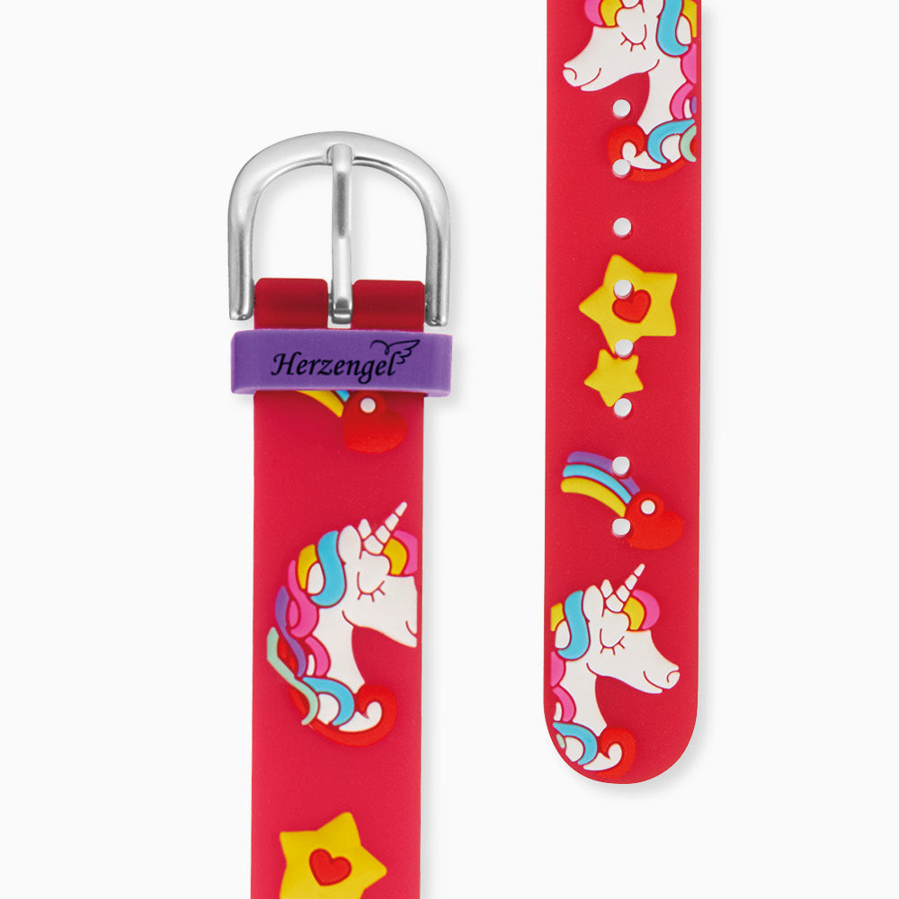 Engelsrufer Herzengel Einhorn ceas copii unicorn cu penar