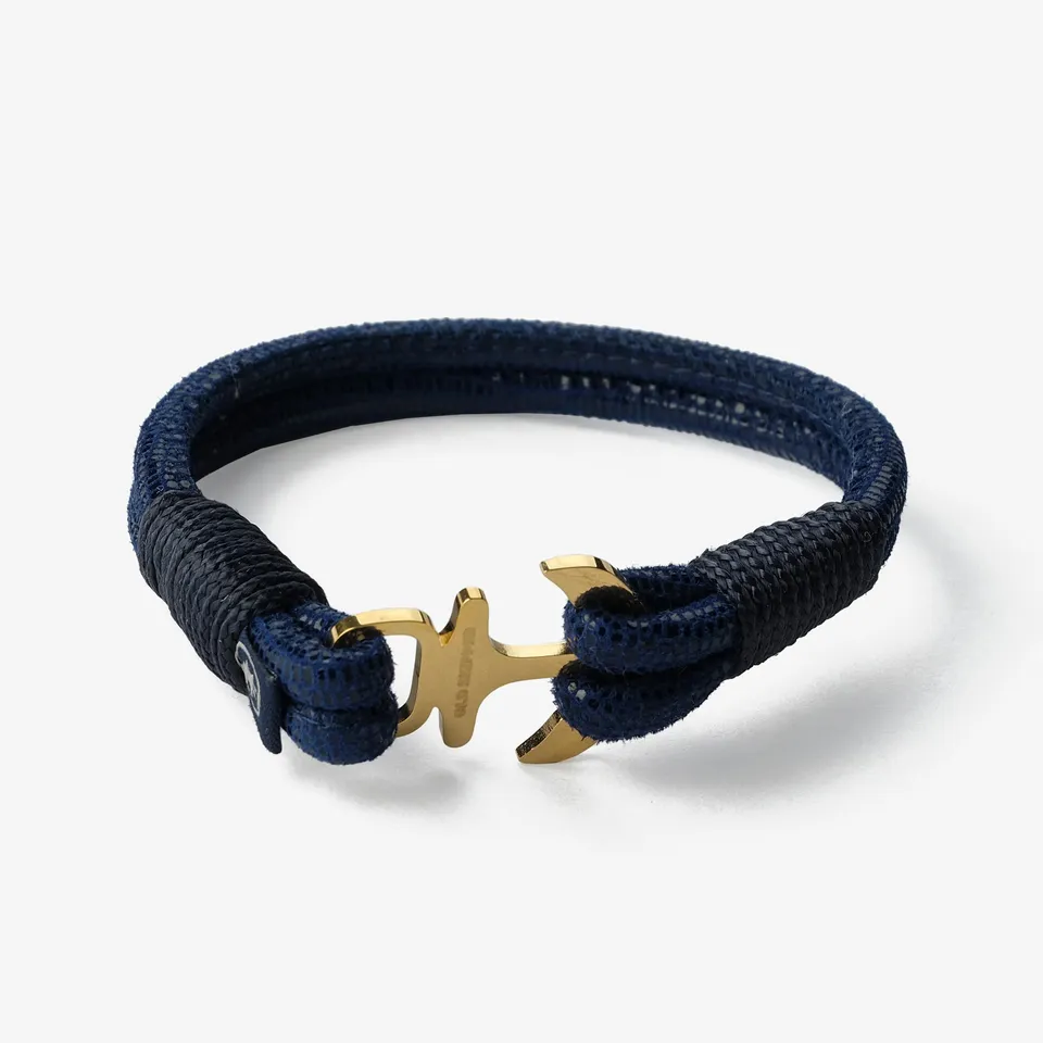 Old Skipper Midnight Blue Nappa brățară albastru