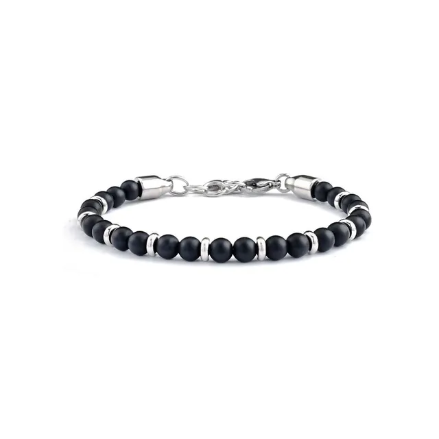 Rafini Black Pearl brățară oțel 21+2 cm