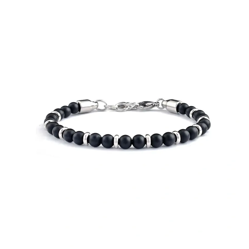 Rafini Black Pearl brățară oțel 21+2 cm
