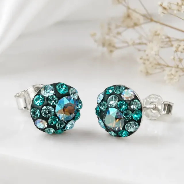 Margeluta.dincristal Mini Chaton Ball Laguna cercei argint 925