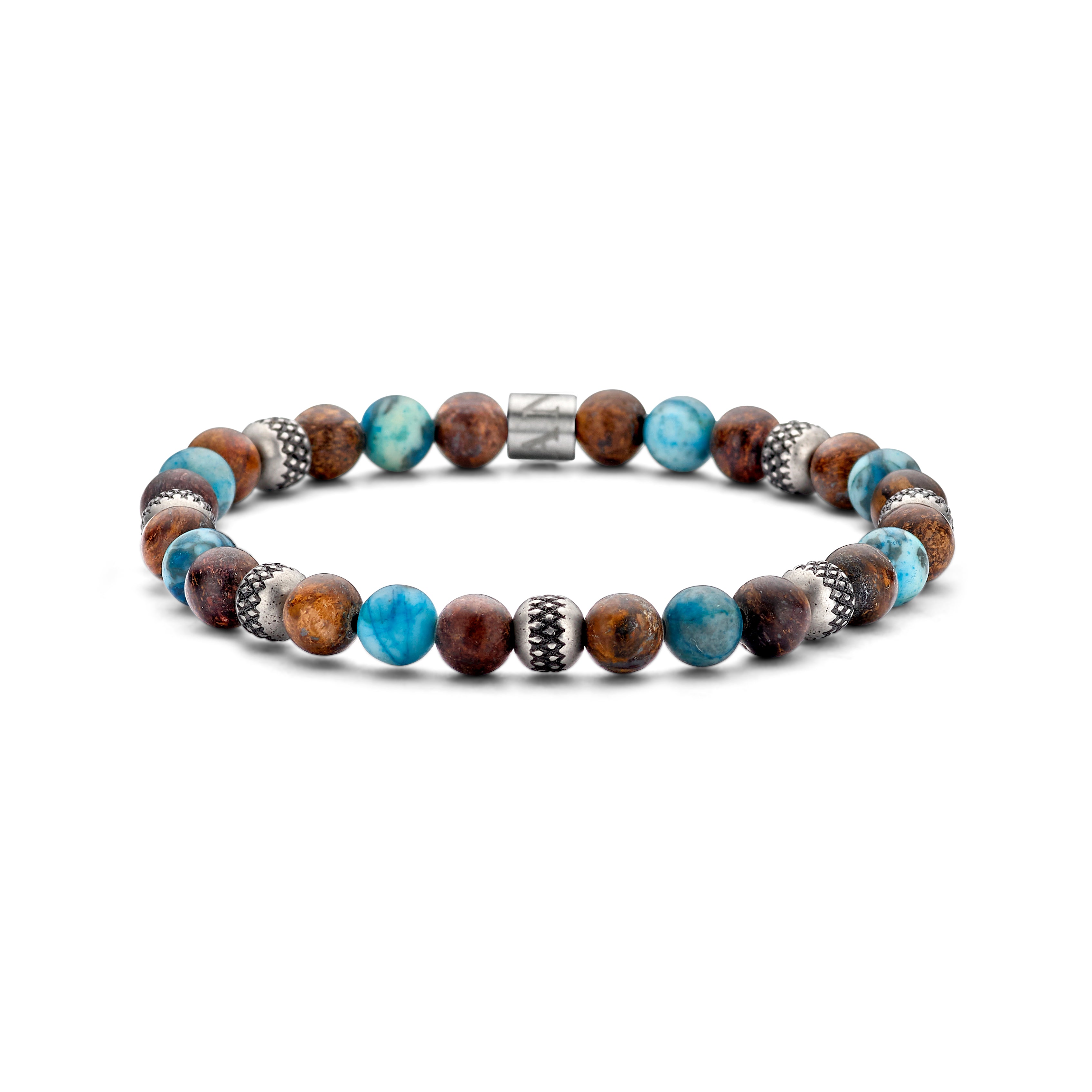 Frank 1967 Mixed Natural Stone bratara margele 18,5 cm
