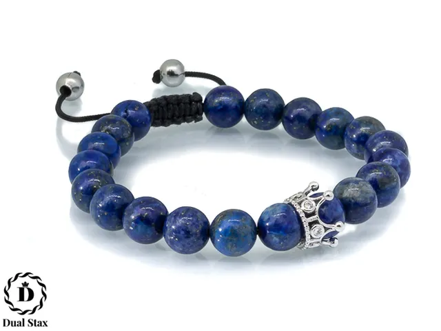 Dualstax no.9 bratara barbati lapis lazuli 8mm