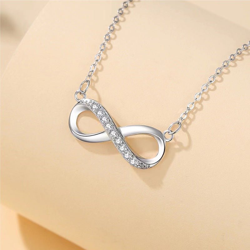 Rafini Infinit Argintiu lantisor reglabil inox