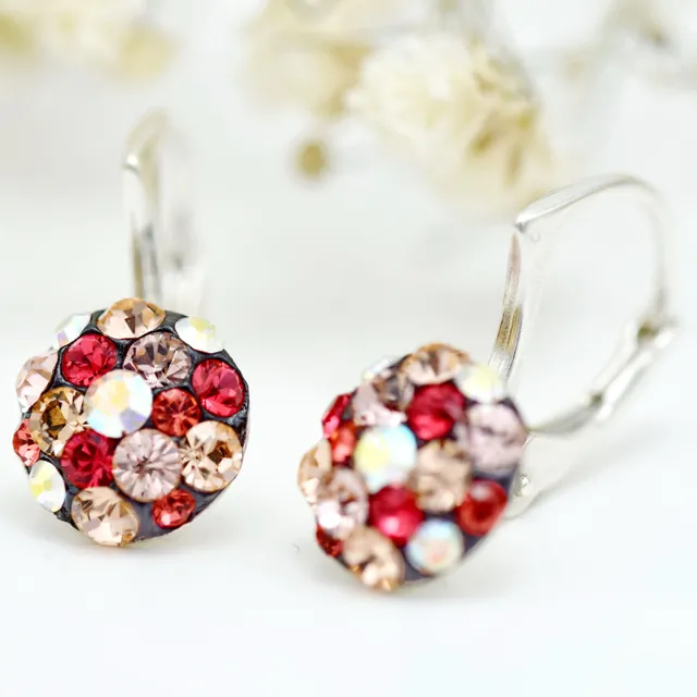 Margeluta.dincristal Chaton Ball fetițe cercei argint multicolor