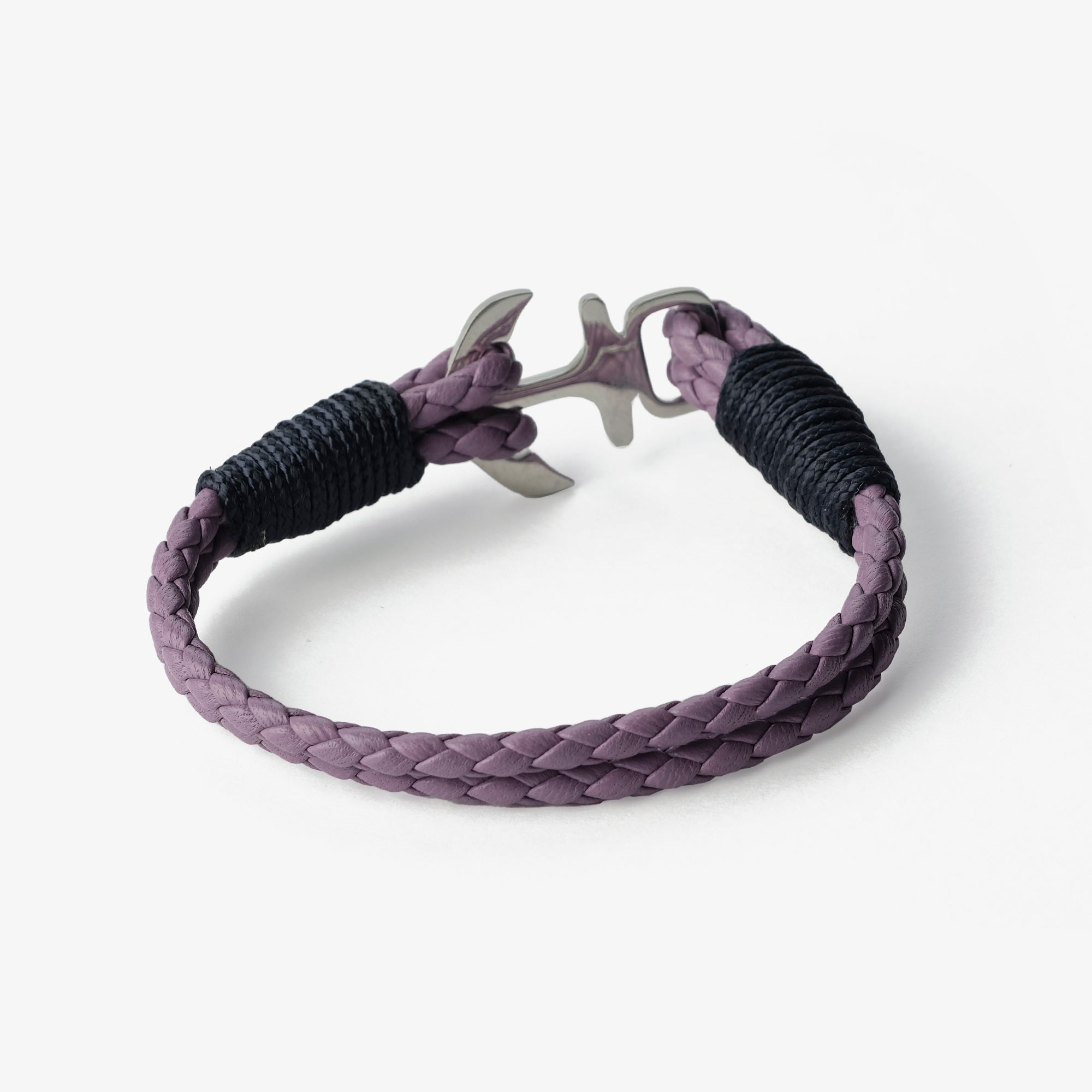 Old Skipper Lavender Twilight Anchor bratara nappa lila impletita