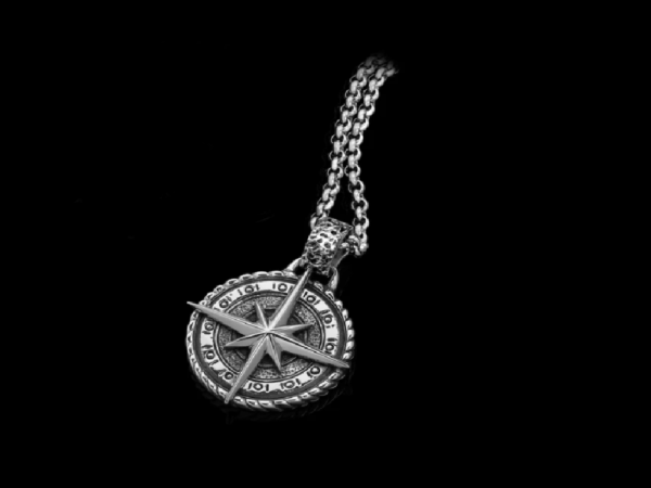 Dualstax North Star pandantiv oțel 2,5cm