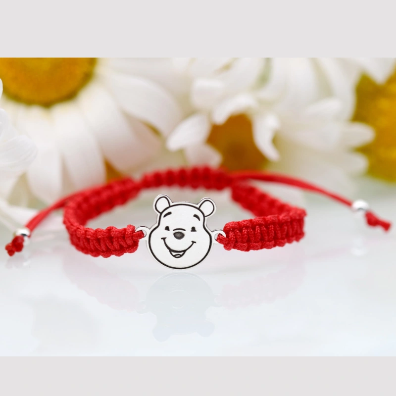 Margeluta.dincristal Winnie The Pooh brățară reglabilă argint 925