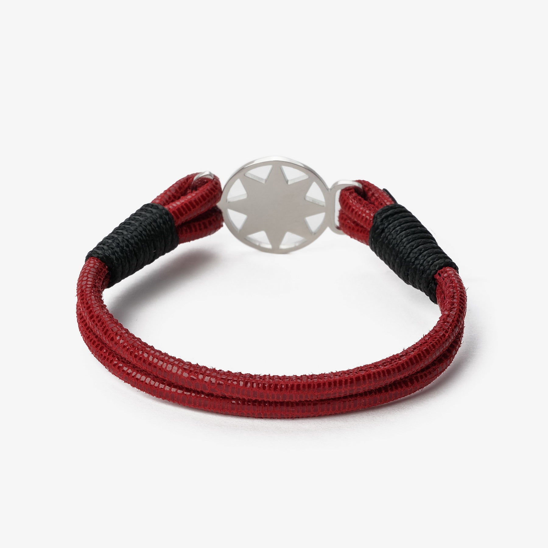Old Skipper NPLPLB-880NS bratara piele North Star rosu-negru