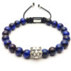 Dualstax Lion Blue bratara reglabila ochi de tigru 8mm