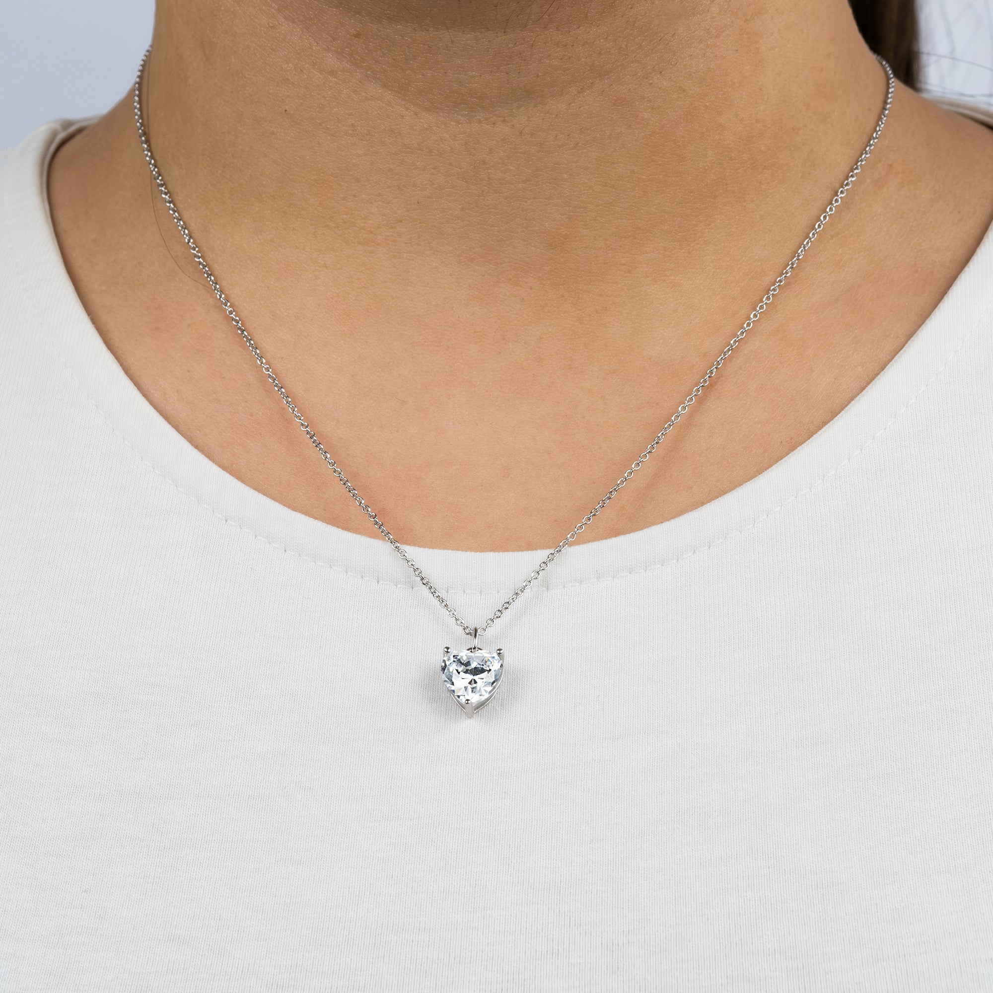 Engelsrufer Shiny Herz colier argint inimă cu zirconia