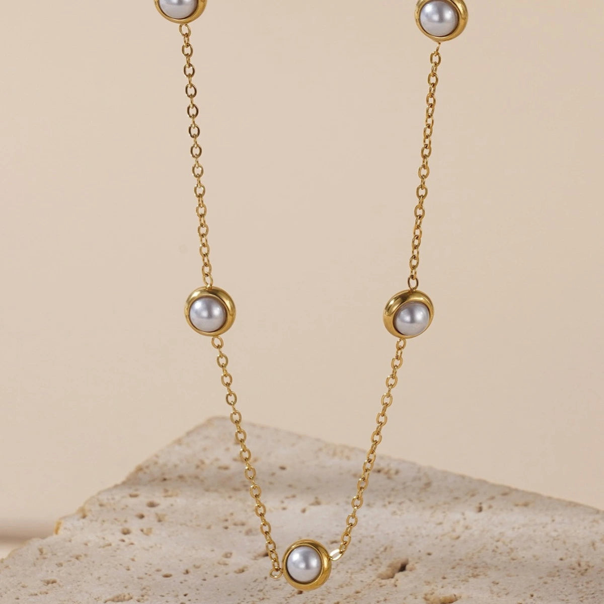 Rafini Timeless Pearl Shine set bijuterii perlă