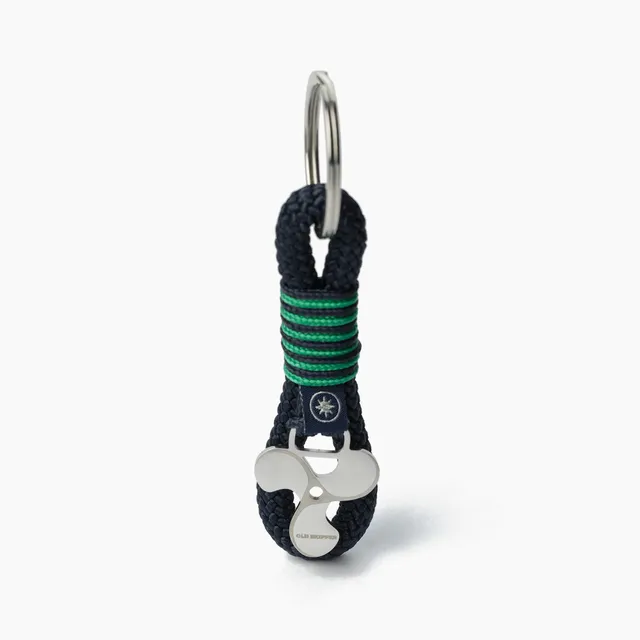 Old Skipper Emerald Seascape breloc snur verde elice
