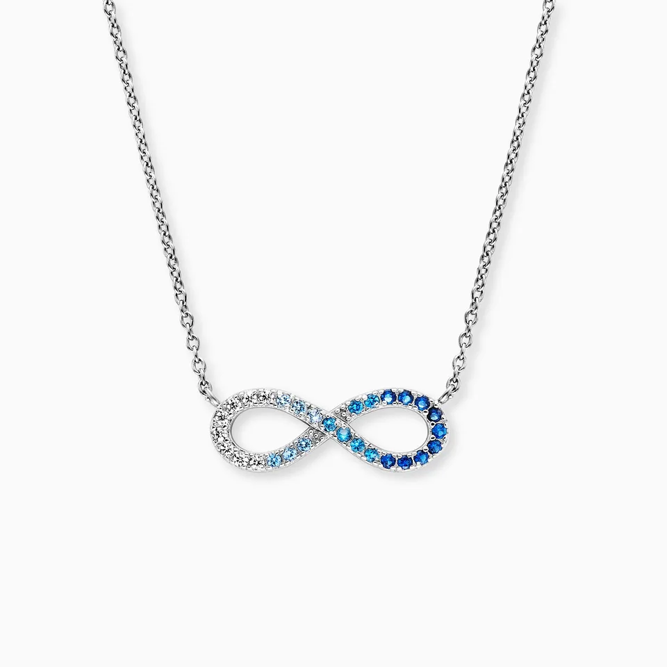 Engelsrufer colier argint infinity zirconia multicolor