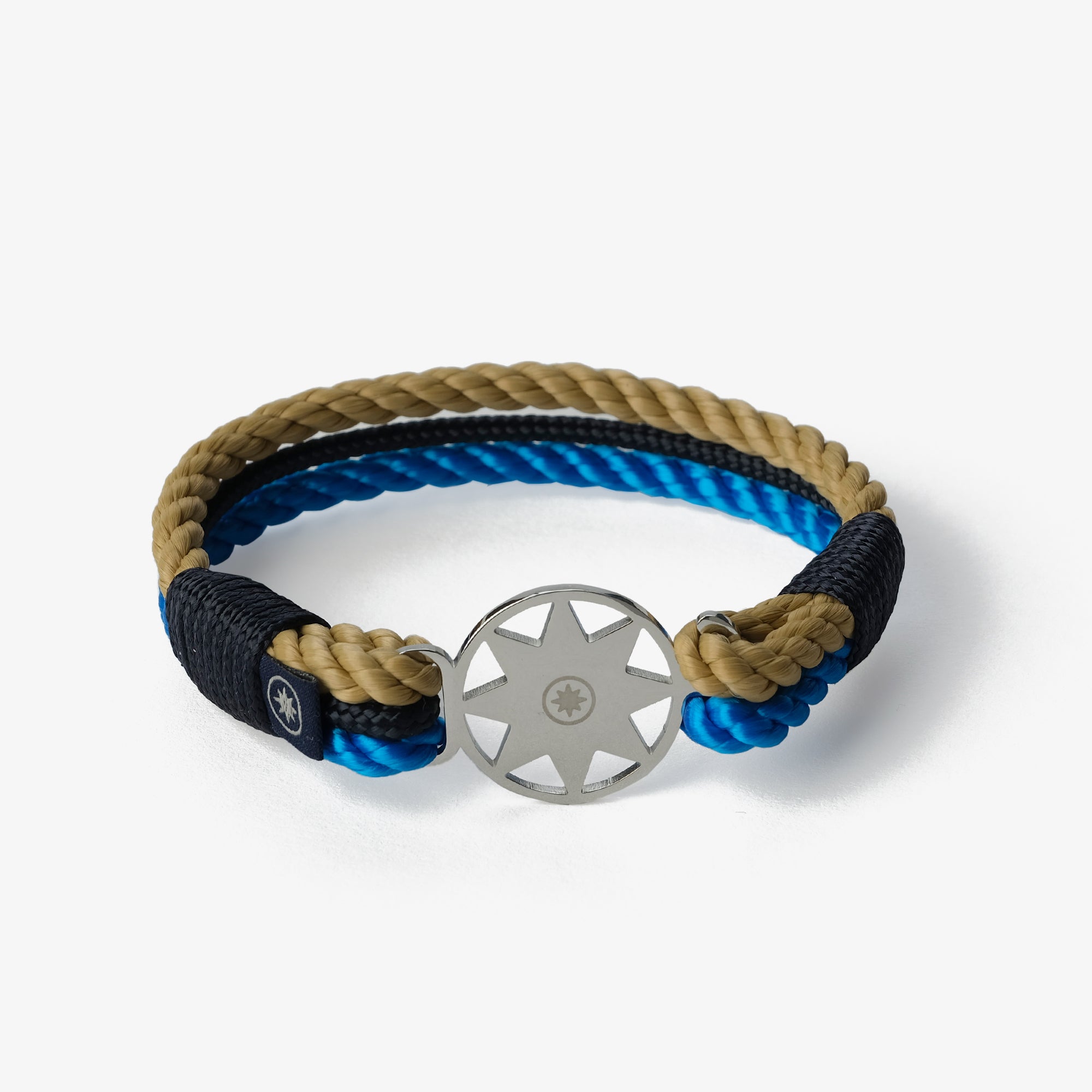 Old Skipper Electric Tide brățară funie avion albastru-bej