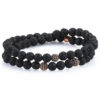 Dualstax Lava brățară bărbați wrap lavă 6mm