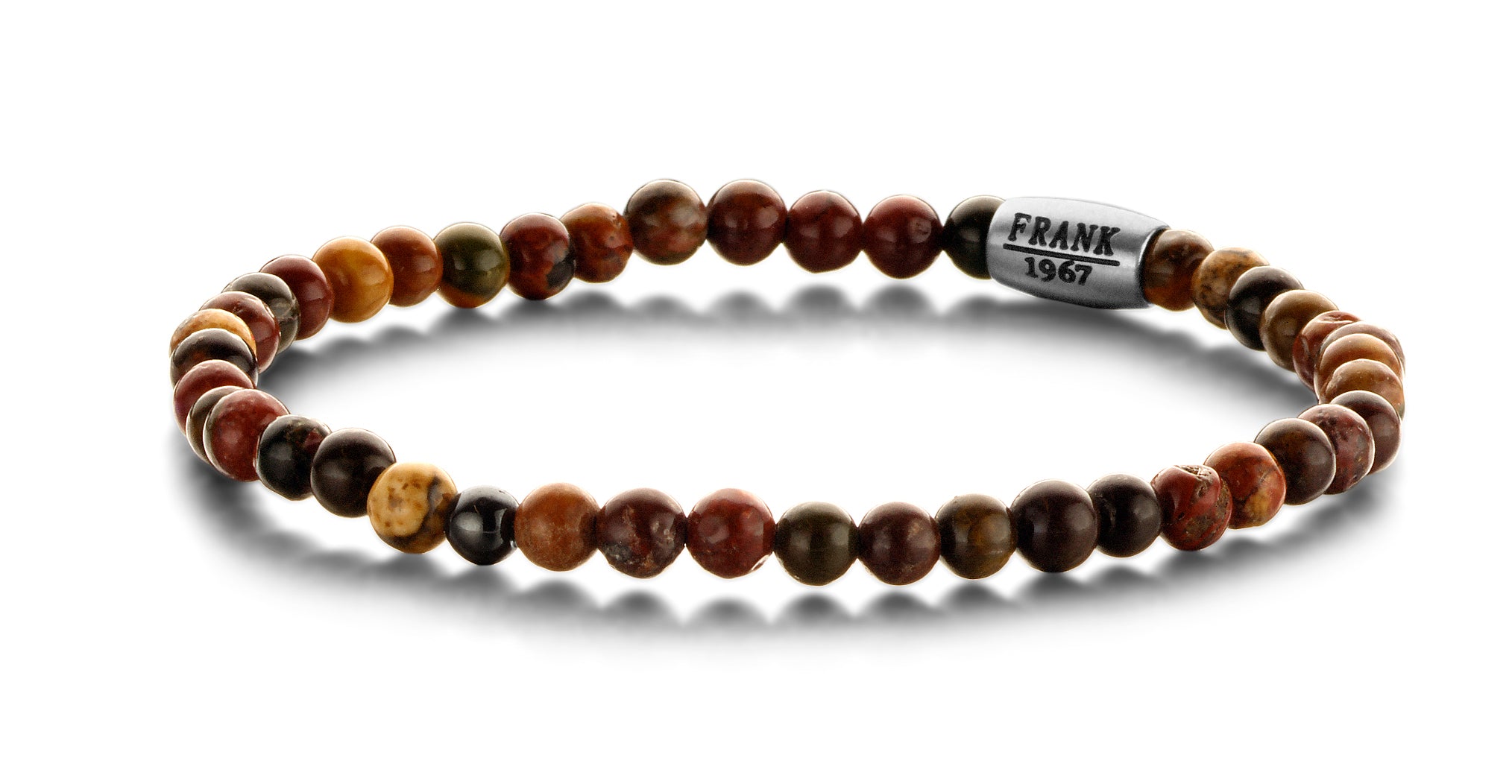 Frank 1967 Natural Stone Bead bratara ochi de tigru