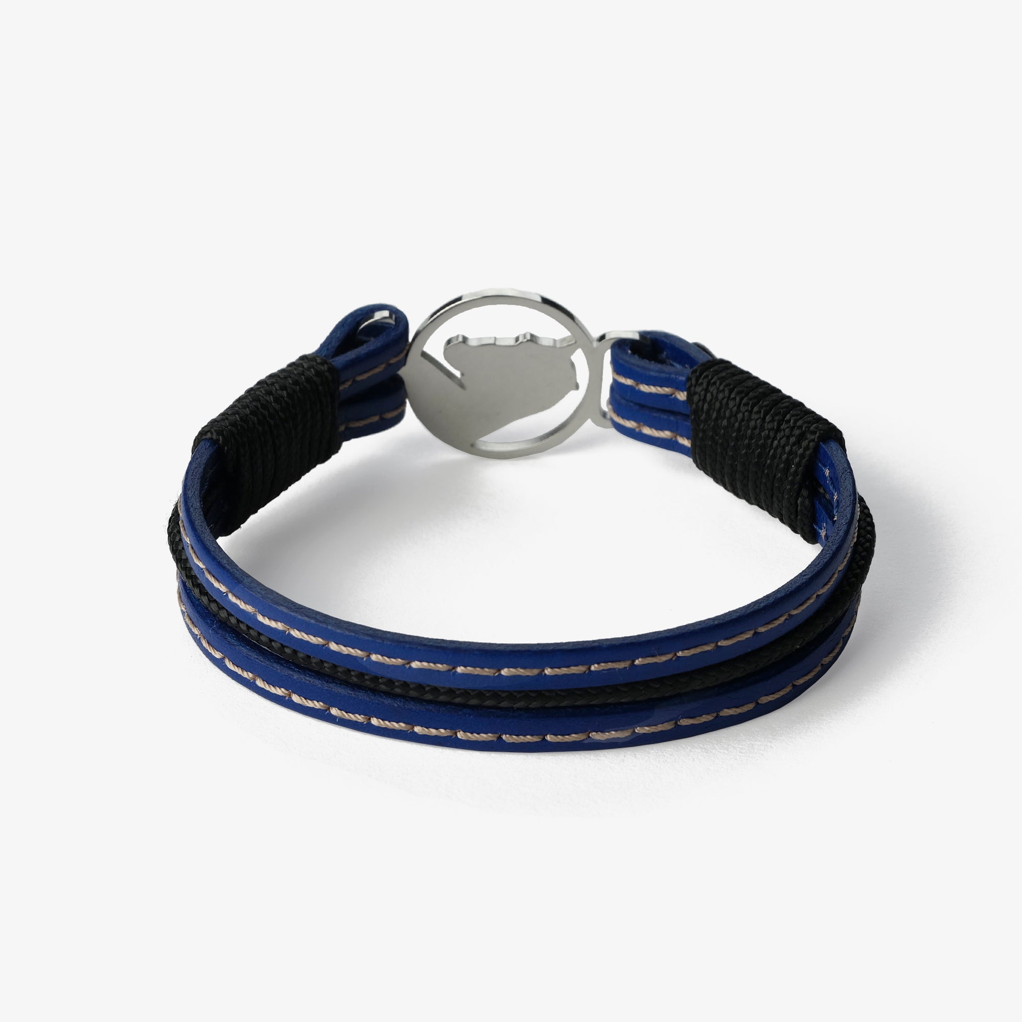 Old Skipper Azure Waters brățară cal piele albastră