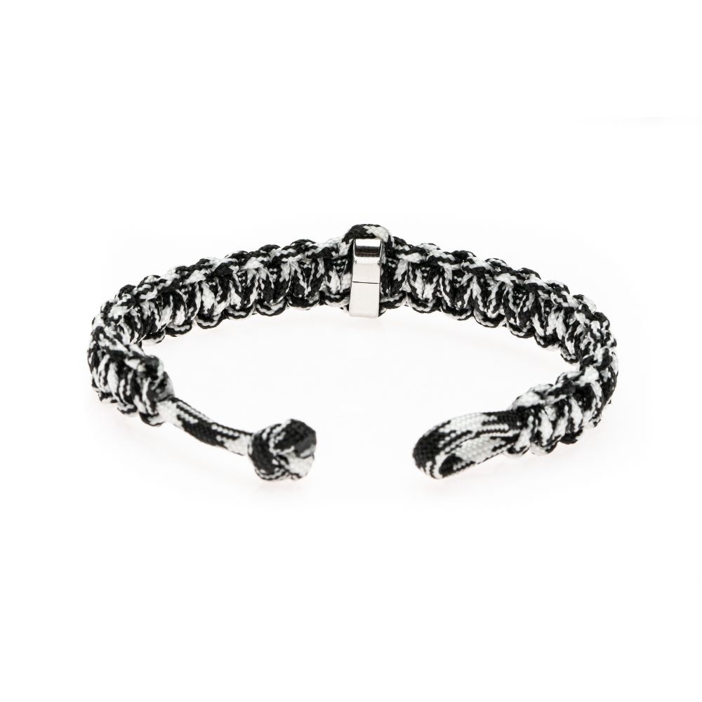 CrisFeather Duo Knot brățară paracord neagră