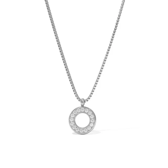 Rafini Eternal Circle Silver lantisor reglabil argintiu